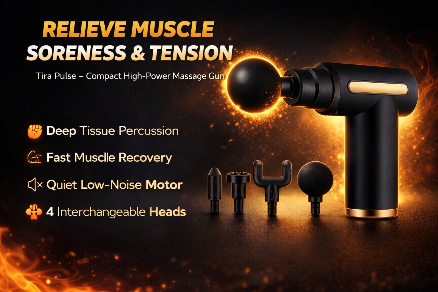 Tira Pulse Deep Tissue Massage Gun